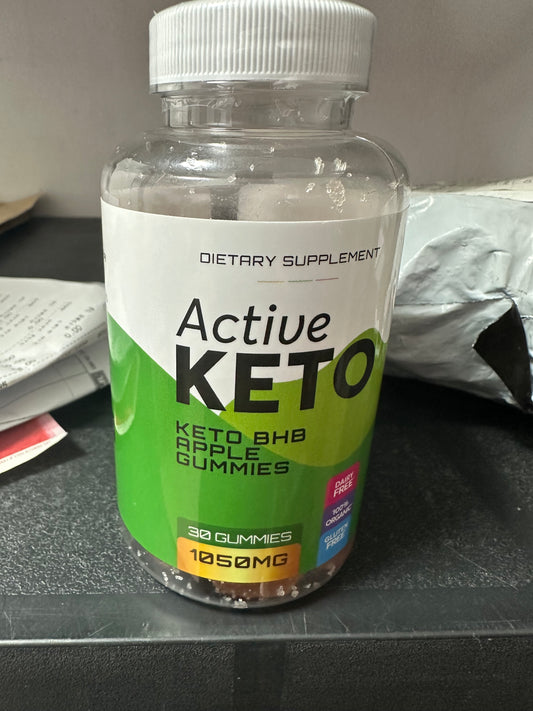 Active Keto BHB APPLE GUMMIES- 100% ORGANIC Weight Loss - 90 Gummies