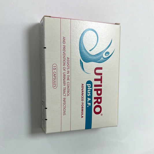 Utipro plus UTI 15 Capsules for the control and prevention of urinary tract infections.