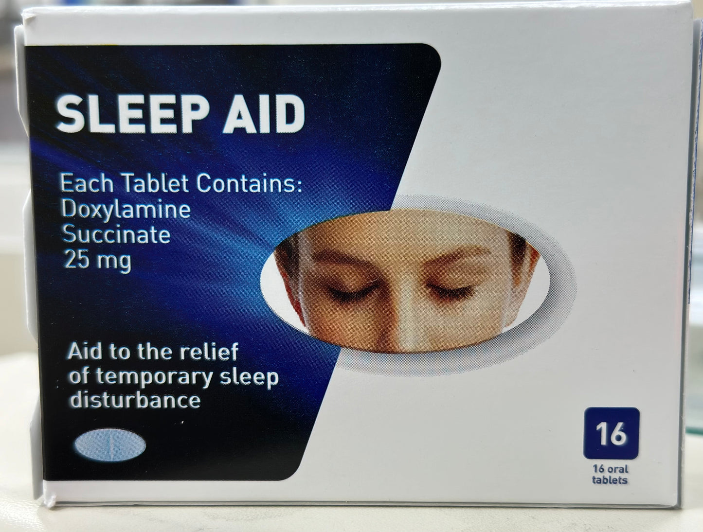 Sleep Aid Doxylamine Succinate 25mg 16 Tablets, Relief temporary Sleep Disturbance