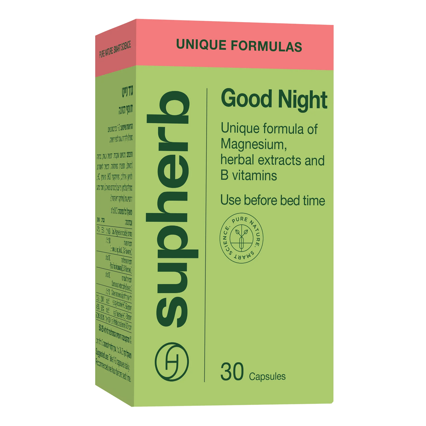 GOOD NIGHT Supherb Unique Formula for Treatment of Insomnia, Trouble falling asleep, Stress