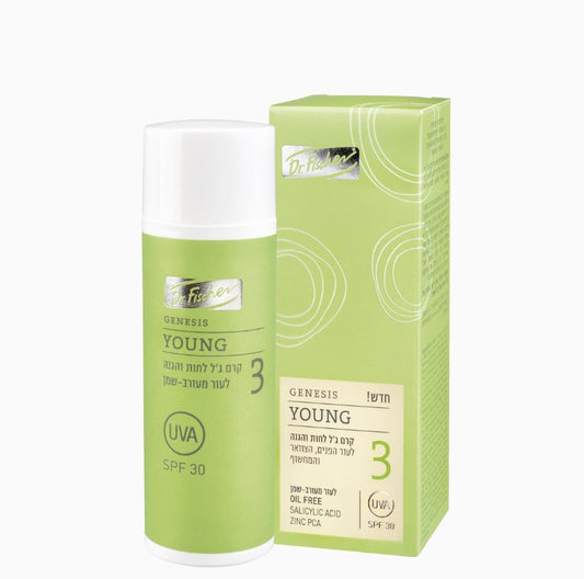 Moisturizing Cream-Gel SPF30 Oil-Free, Hypoallergenic, Non-comedogenic Sensitive dr. fischer