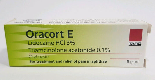 Oracort E Oral Paste FOR Aphthae AND Pain Relief 5 gram Mouth Ulcer Inflammatory