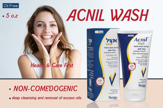 Acnil Wash Facial Deep Treatment Cleanser Skin washing Excess Oil Removal 5 o.z