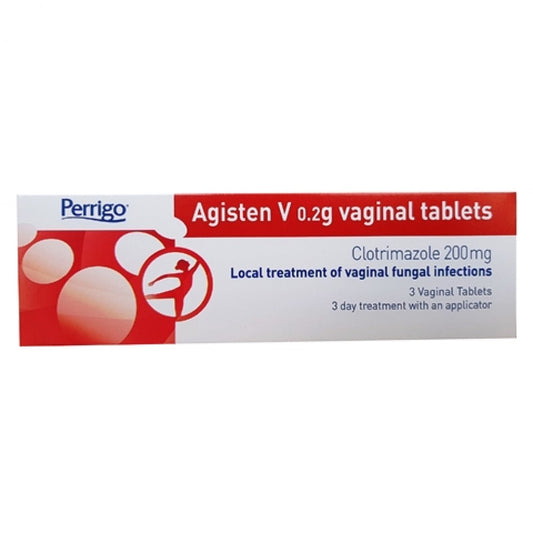 Agisten V - Vaginal tablets for local treatment of vaginal fungal infections -Clotrimazole