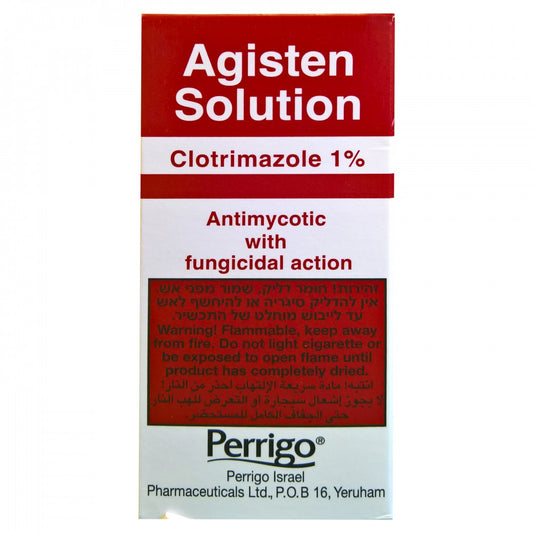 Agisten Solution for Treatment of Skin Infections caused by Fungi of the varieties Candida and dermatophytes