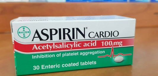 Aspirin Cardio 100mg 30 Tabs Acetylsalicylic Acid Enteric Coated Tablets