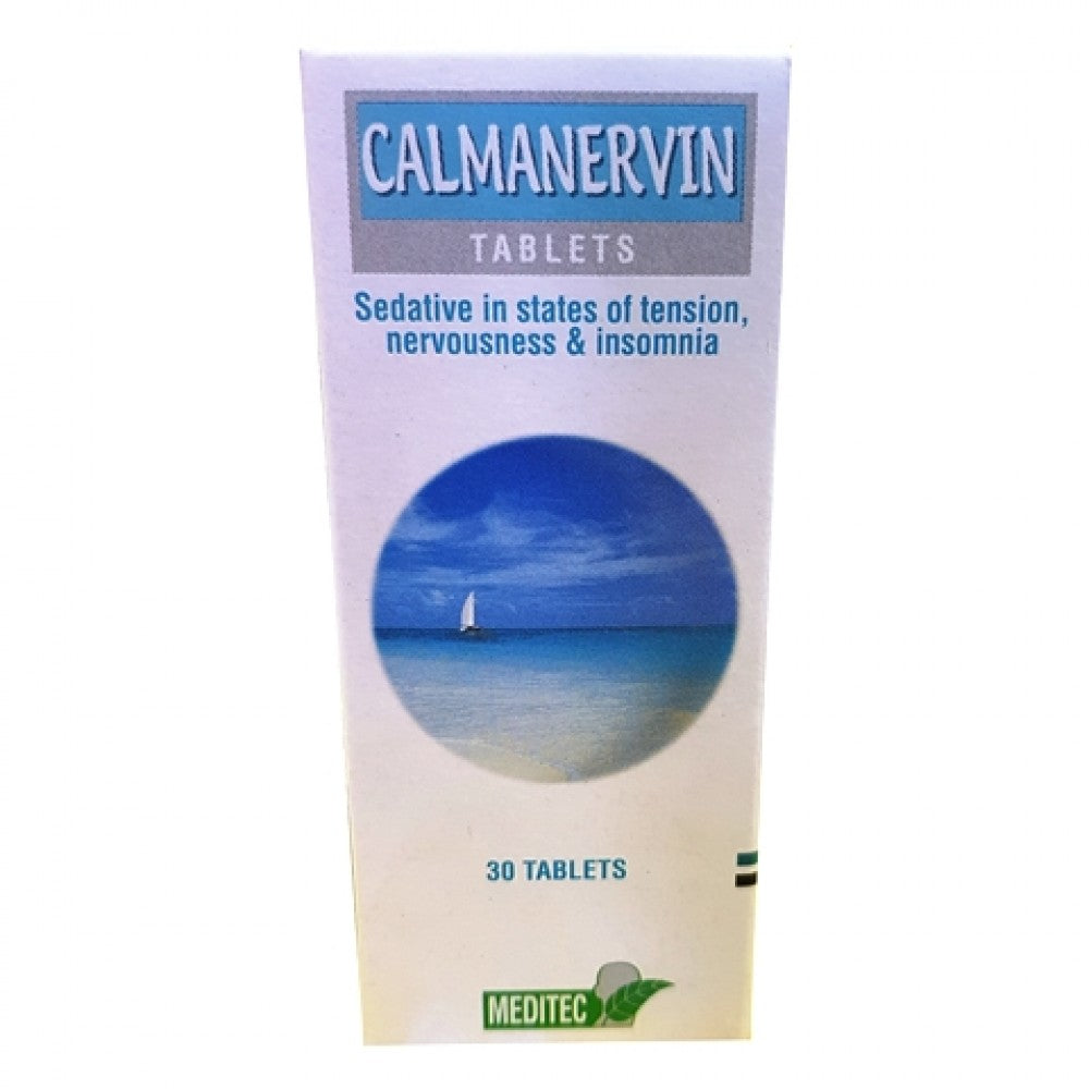 Calmanervin Tab. Sedative in States of Tension, Nervousness and Insomnia