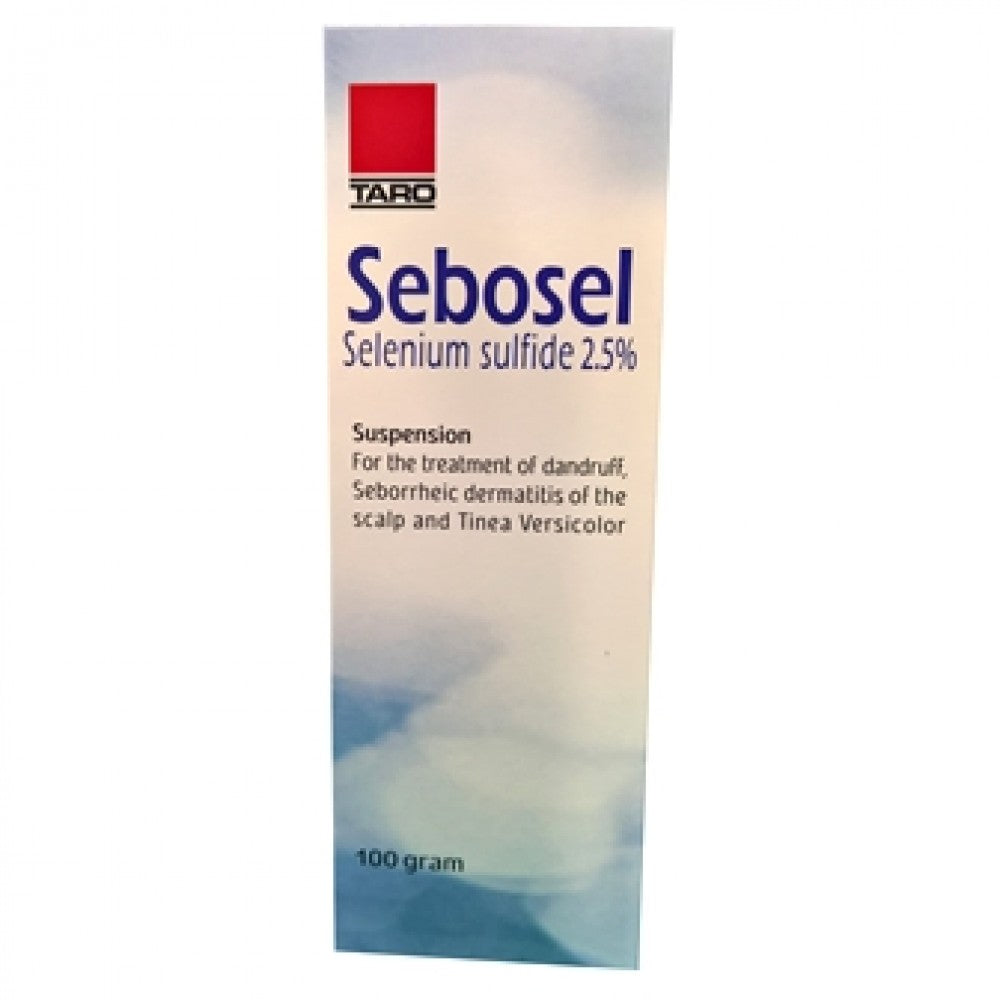 Sebosel Suspension that treats dandruff , seborrheic dermatitis and dermatomycosis.